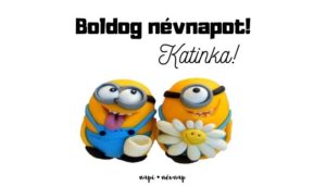 Katinka névnap üdvözlő borító