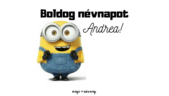 Andrea név üdvözlő borító