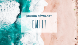 Emil név üdvözlő borító