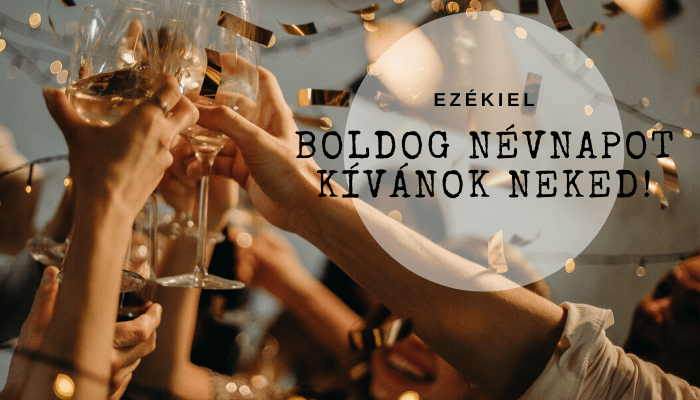 Ezékiel név üdvözlő borító