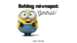 Gertrúd név üdvözlő borító