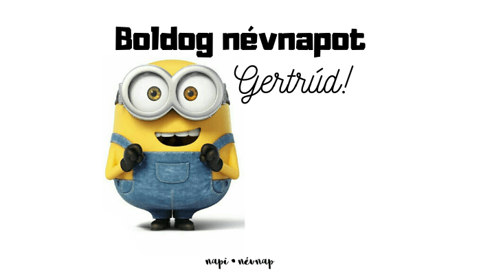 Gertrúd név üdvözlő borító