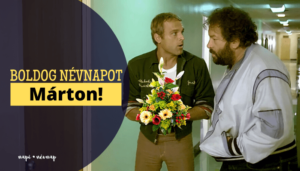 Márton név üdvözlő borító