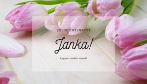 Janka név üdvözlő borító