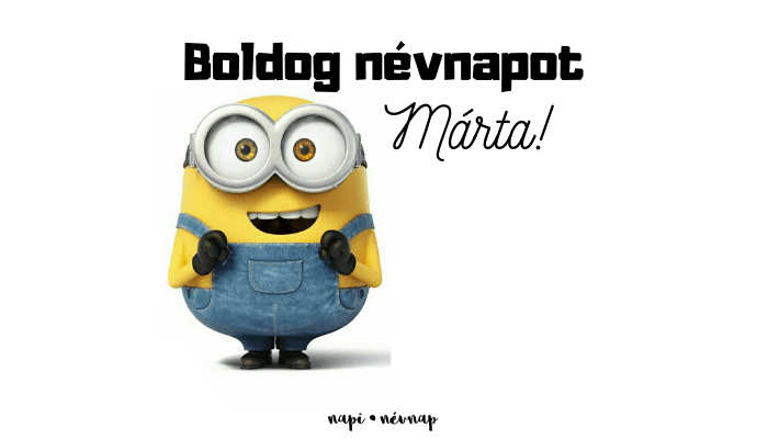 Márta név üdvözlő borító