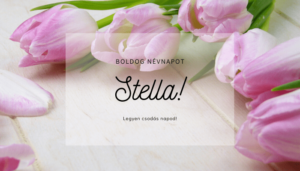 Stella név üdvözlő borító