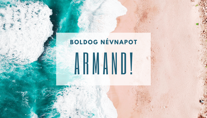 Armand név üdvözlő borító
