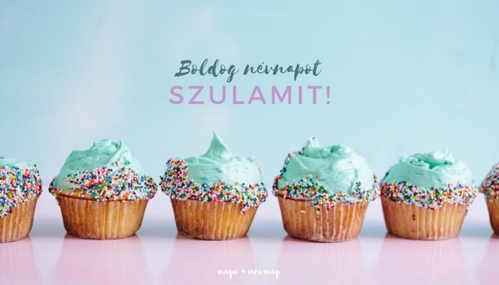 Szulamit névnap üdvözlő borító